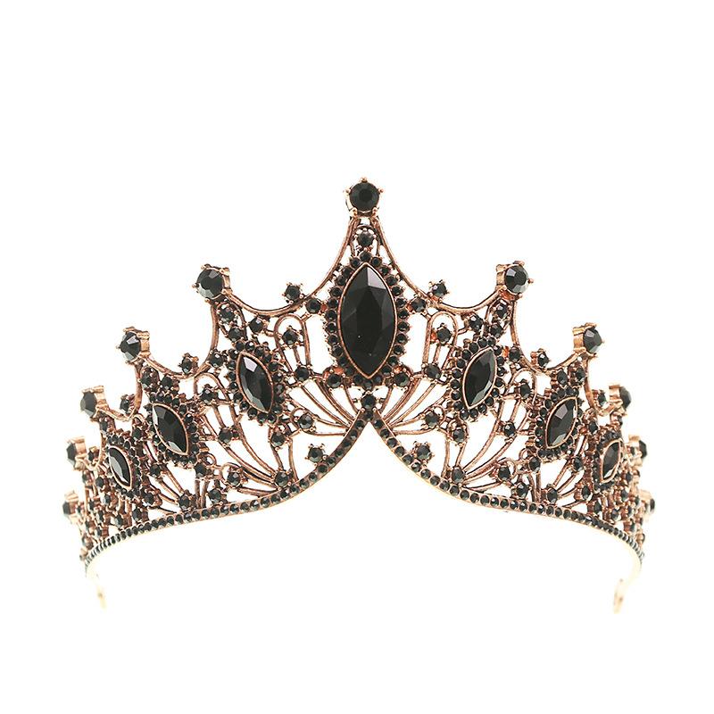 Bridal Crown Handmade Jewelry Rhinestone Tiara Queen Crown Children's Hair Accessories Adult