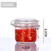 Glass Storage and Pickling Jar with Buckle Seal for Wine, Tea, Honey, and Jam