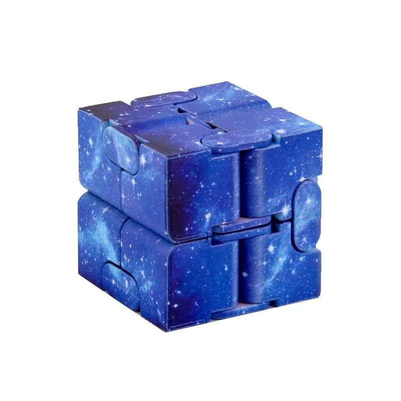 Infinity Cube Fidget Toy Adhd Anxiety Relief Magic Finger Puzzle Game Stress Relief Sensory Toy For Autism Children Adults Hand