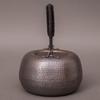 Vintage Thickened Copper Kettle,Handcrafted Hammer Texture Weave With lid Handheld1.5 L Coffee Pot,Heat Resistant Filter Tea Pot