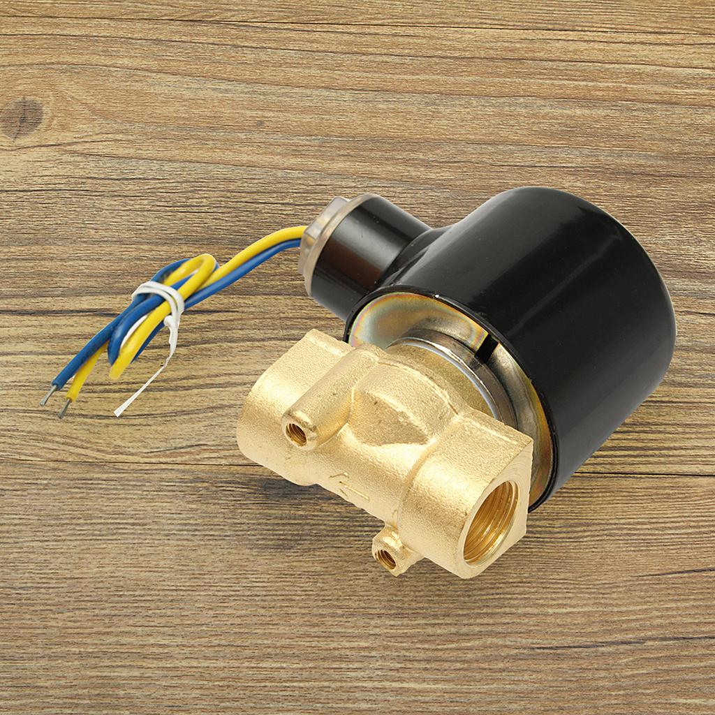 Normally Open Replacement Brass Valve Woljay Electric Solenoid Valve 1/4 DC 12V Water Air Gas NO Normally Open Replacement Brass Valve Woljay Electric Solenoid Valve 1/4 DC 12V Water Air Gas NO