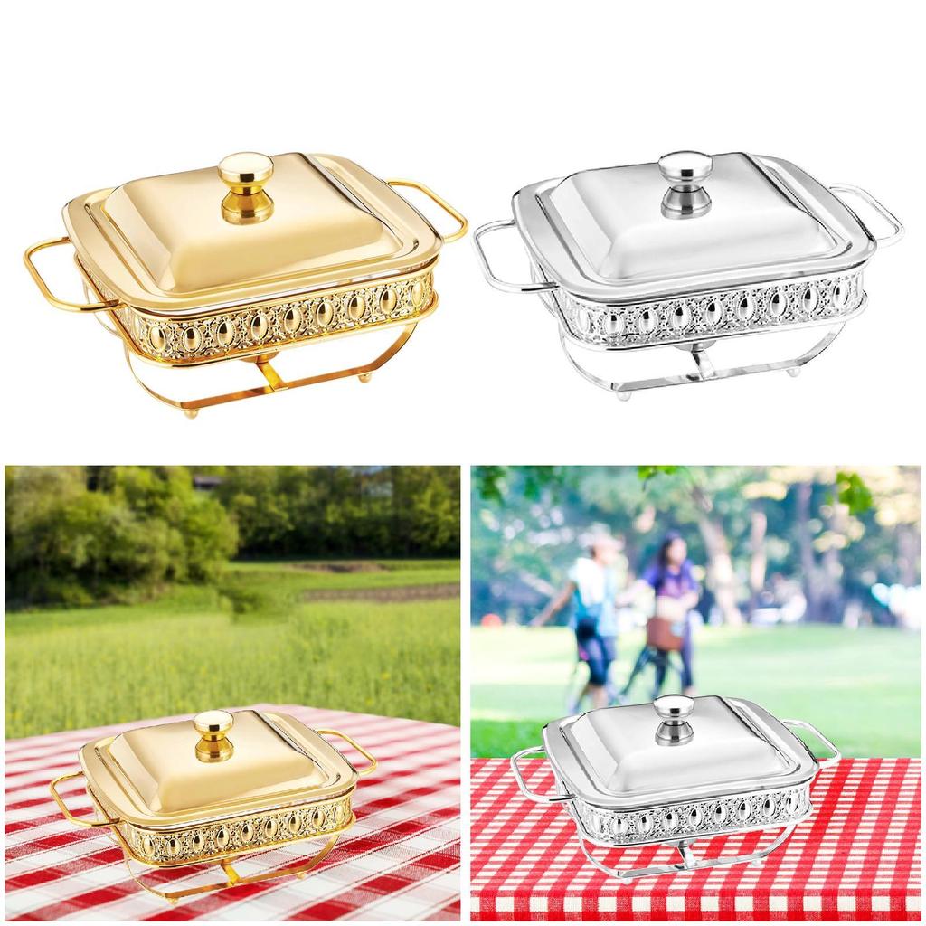 Multifunkční čtvercový třpytivý bufetový kontejner na brunche