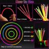 Luminous Multicolors Glow Stick Bendable Fluorescence Sticks Glowing Bracelets DIY Necklace with Connector for Party Decor Gifts