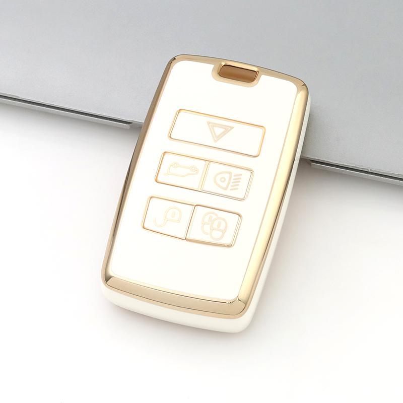 Tpu Shell Fob Car Remote Key Case Cover For Land Rover Velar Evoque Range Rover Sport Freelander2 Discovery Jaguar Xf Xj Xjl Xe