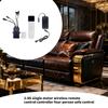 Recliner Threadless Controller Remotes Control Single Motor Controller for 4 Position Recliner Sofa 2.4G Technology