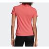 Adidas Logo Print Sports Short Sleeve T-Shirt Women Tops Prism-Pink DY7733
