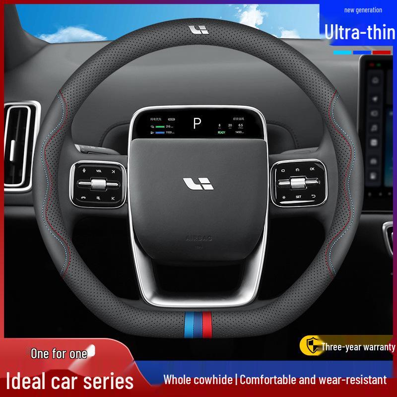 Universal Ultra-Thin Leather Steering Wheel Cover for Ideal i6/i8/L Series