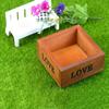 Neu TOP Natürliche platz Holz Sukkulente Blume Bett Topf Box Garten Pflanzer 10CM
