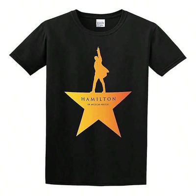 Street Wear Style Hamilton Musical Love Printed Unisex Short Sleeve Round Neck T-Shirt