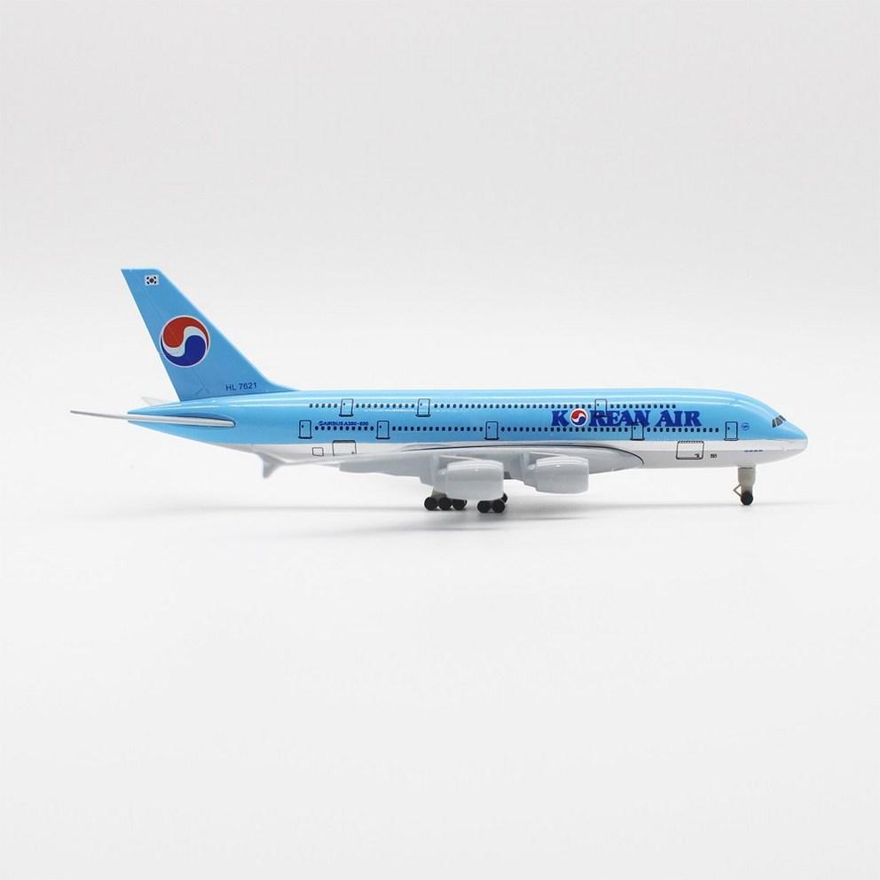 JJC Korean Air A380 Die-cast Model Airplane (1:300 Scale, 20cm) - Premium Collectible Aircraft Display