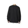 Skechers Colorful Casual Series Solid Logo Print Crew Neck Long Sleeve Sweatshirt Unisex Sweatshirt Carbon-Black L322U127-0018
