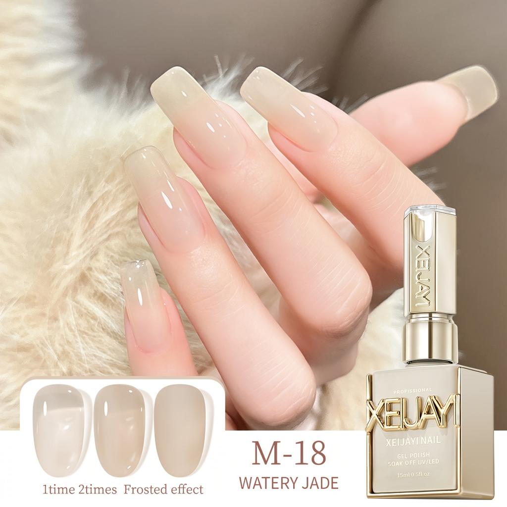 Ice Transparent Nude Jelly Gel Nail Polish Pink Nails White Nails Gel Polish Manicure Nail Art Varnish