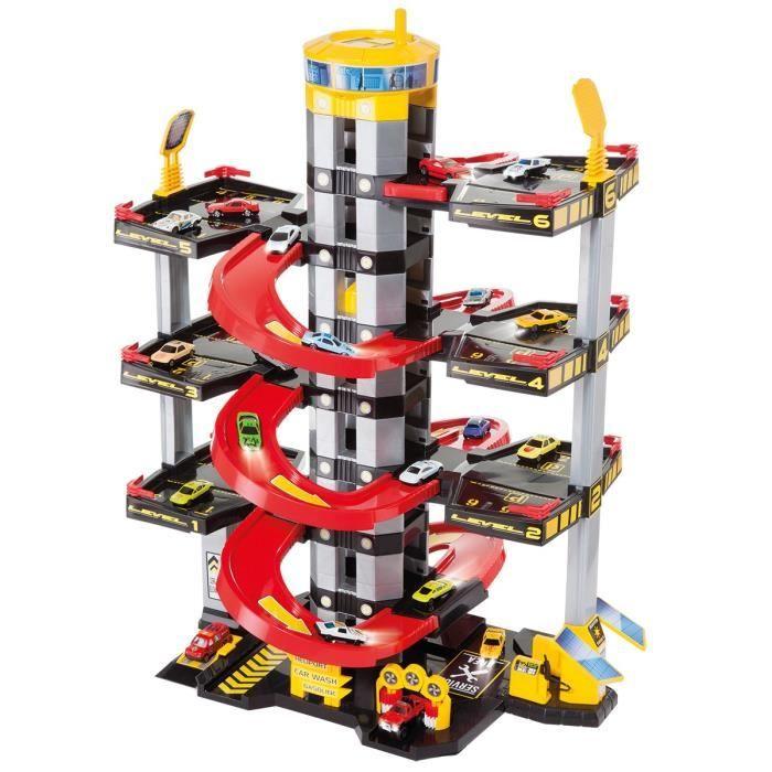 Garage Pour Enfants - Molto - 7 Étages - Ascenseur - Lave-auto - Accessoires Inclus