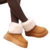 Warm Platform Snow Boots Women's 2025 New Winter Fleece Thickened High-wool Shoes
