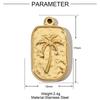 3pcs/Lot Stainless Steel Enamel Palm Flip Flop Shell Diy Charm Women Watermelon Strawberry Necklace Pendant Summer Ocean Jewelry