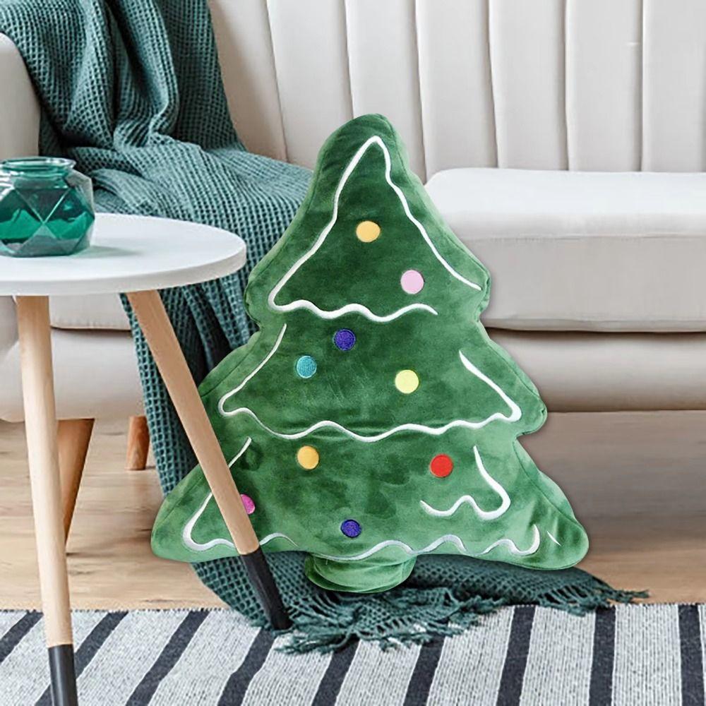 Skin-friendly Christmas Day Decorative Pillow Soft Christmas Tree Plush Toy  Birthday