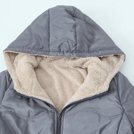 Women'S Long Puffer Coat Winter Fleece Lined Thickened Down Jacket