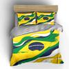 Brazil Flag Bedding Set Bedding Duvet Cover Set Duvet Cover Pillowcases (1 * Duvet Cover 2 * Pillowcases, Without Duvet Insert)