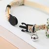 Classic Bow Cat Collar Adjustable Pet Collars with Bell Cute Printed Puppy Collar Durable for Cats and Puppy Neck Accessory Accessories