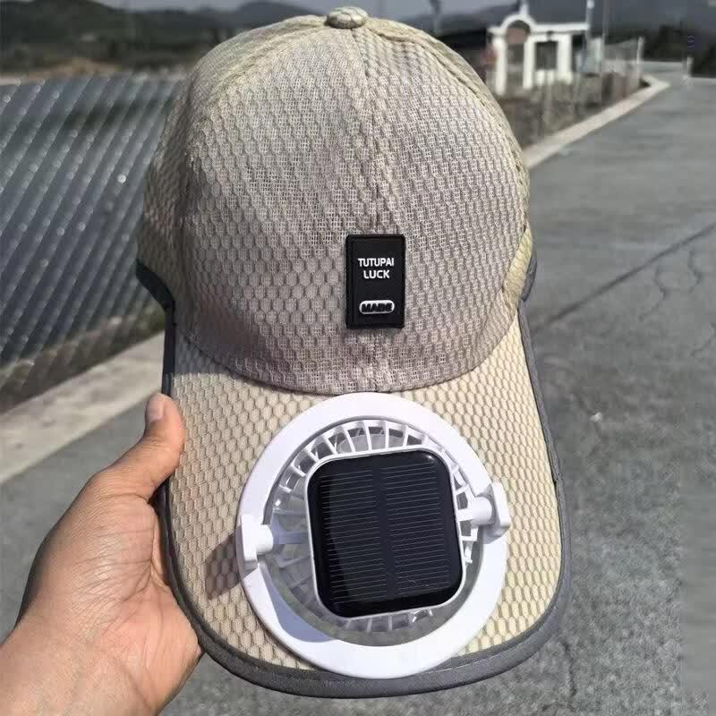 

JINGRUIXIANG Unisex Rechargeable Solar Fan Sun Hat