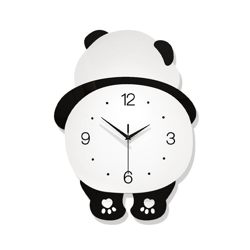Simple Modern Household Decoration Clock, Super Large Panda, Special and Fashion Wall Clock