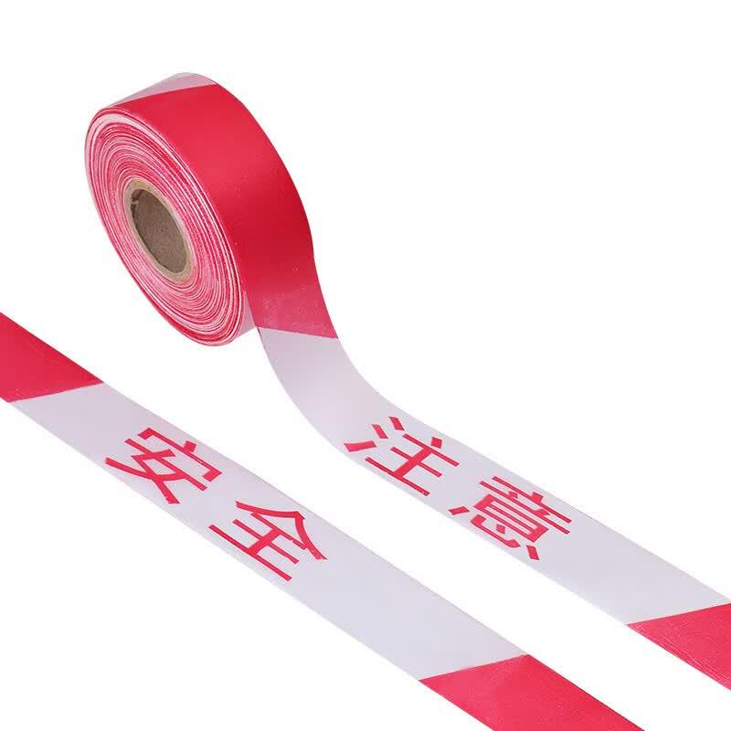 Red & White Canvas Safety Warning Tape