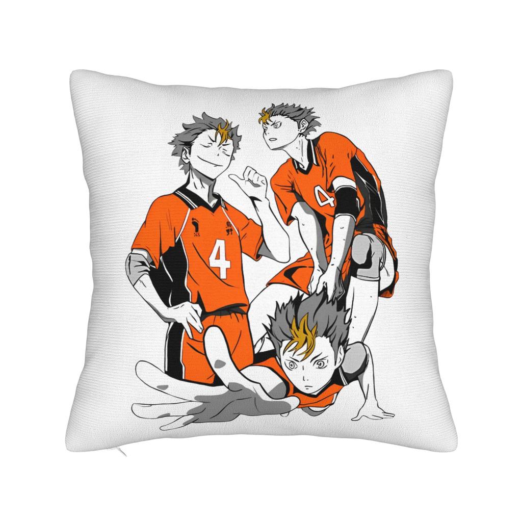 Oikawa Haikyuu Anime Pillowcase Cushion Cover Decorative Bokuto Volleyball  Pillow Case Cover Bedroom Square