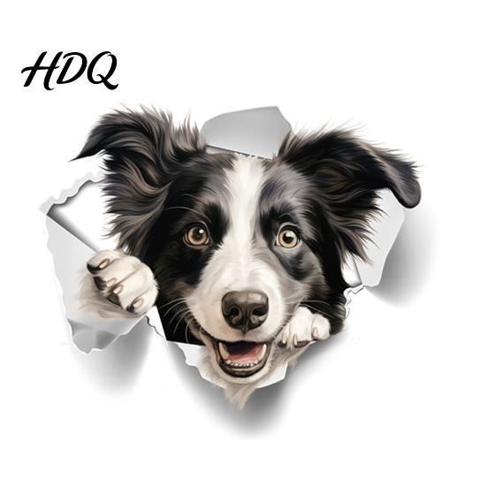 Bathroom Wall Decals Cartoon Dog Toilet Lid Sticker 3D Effect Puppy Decal for & Decorative Lid Animal Decoration Sticker Home Office Living