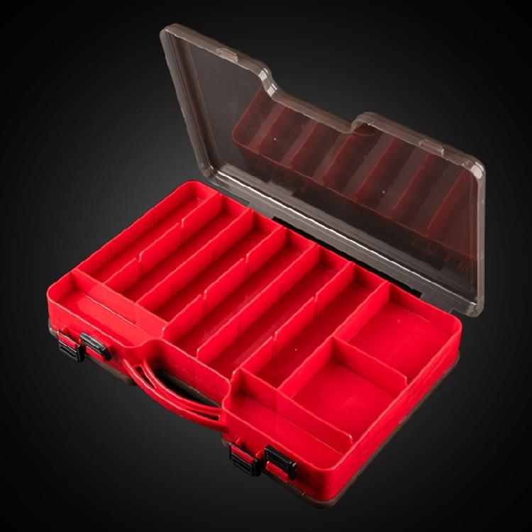 Two Layer Fishing Tool Box  Organizers with Removable Dividers  Baits Accessory Box Plastic Fishing Tool Box