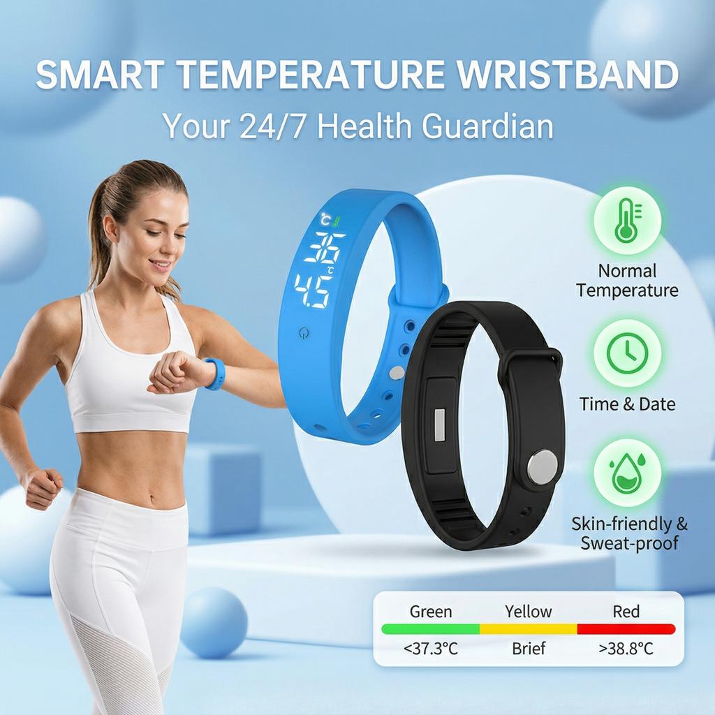 Severe Sleeper Vibration Alarm Clock Bracelet Silent Wake Up Smart Wristband Alarm Clock Pink