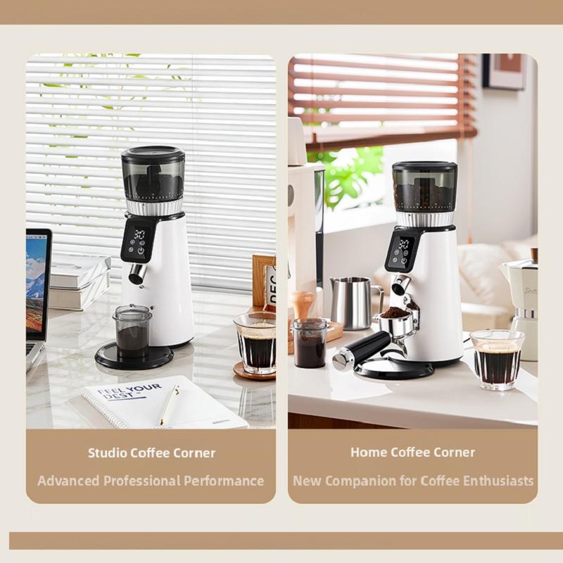 Molinillo de Café Eléctrico, Molinillo Dosificador Totalmente Automático para Uso Doméstico y Comercial