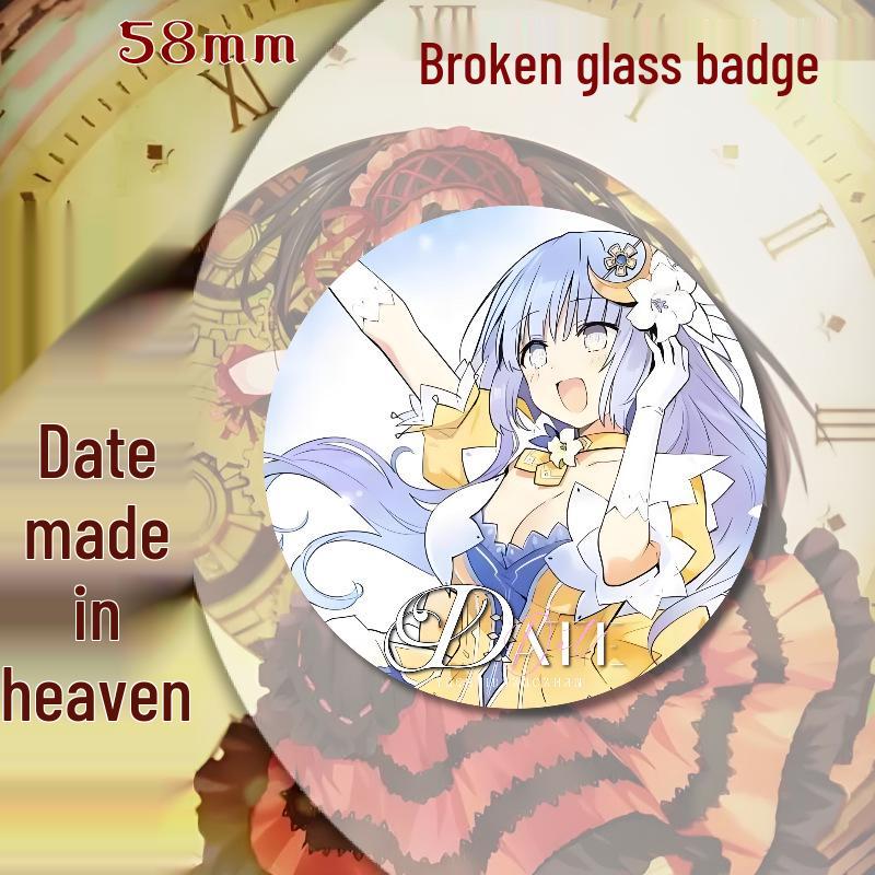 Date A Live Tokisaki Kurumi Tinplate Badge: Anime Brooch & Backpack Charm