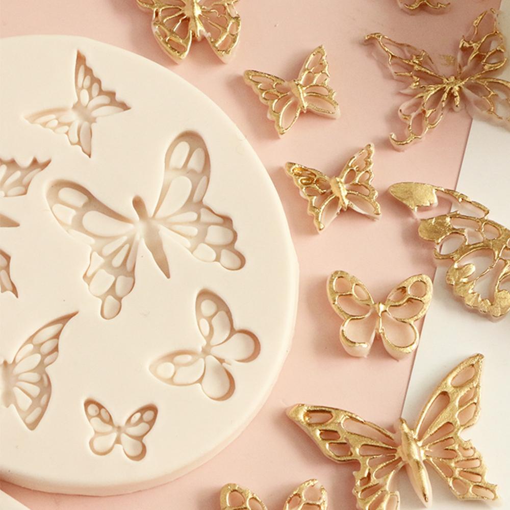 1pc Butterfly Cake Fondant Molds Silicone Resin Mold Cake Decorating Tools DIY Pastry Kitchen Baking Accessories
