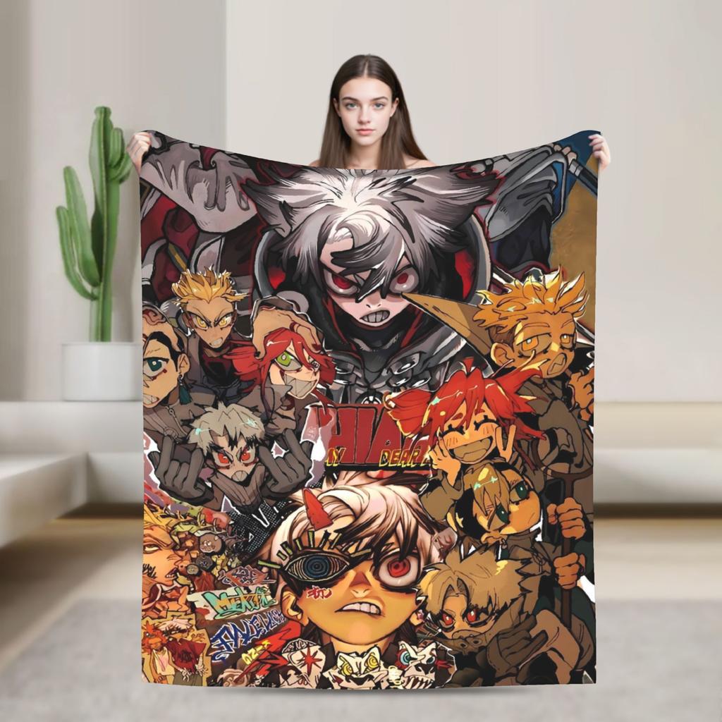 Gachiakuta Manga Rudo Decke Qualität Warm Weich Überwurfdecke Winter Flugzeugreise Wohnzimmer Lustige Tagesdecke