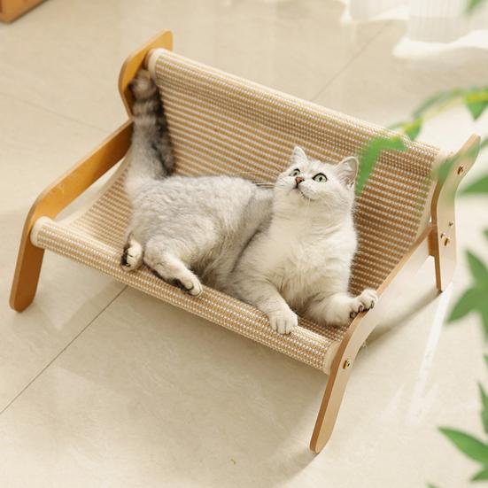 Cat Scratcher Couch Load-bearing Cat Scratching Sofa Lounger Sisal Cat Chair for Healthy Scratching And Resting
