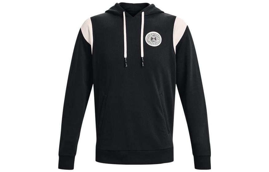 Under Armour Rival Sweatshirts Men s Black Hooded Moderate Regular 1373829-001 S