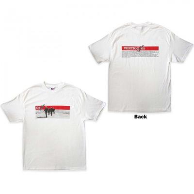 U2 Unisex Adult Vertigo Tour 2005 Band Photo Back Print T-Shirt