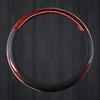 38cm Steering Wheel Cover Faux Leather Carbon Fiber Sweat Absorption Prevent Slip Steering Wheel Protector Red