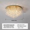 Modern Crystal Ceiling Lamp - Warm, Romantic, Simple, Atmospheric Design for Bedroom and Living Room