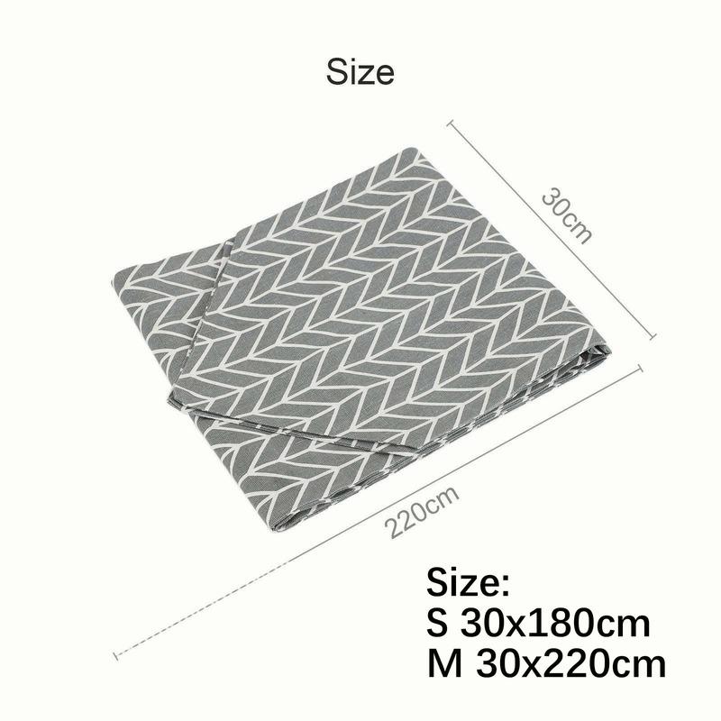 Geometriskt Tryckt Bomullslinne Rutig Bordslöpare Bröllopsduk Festmiddagsdekor