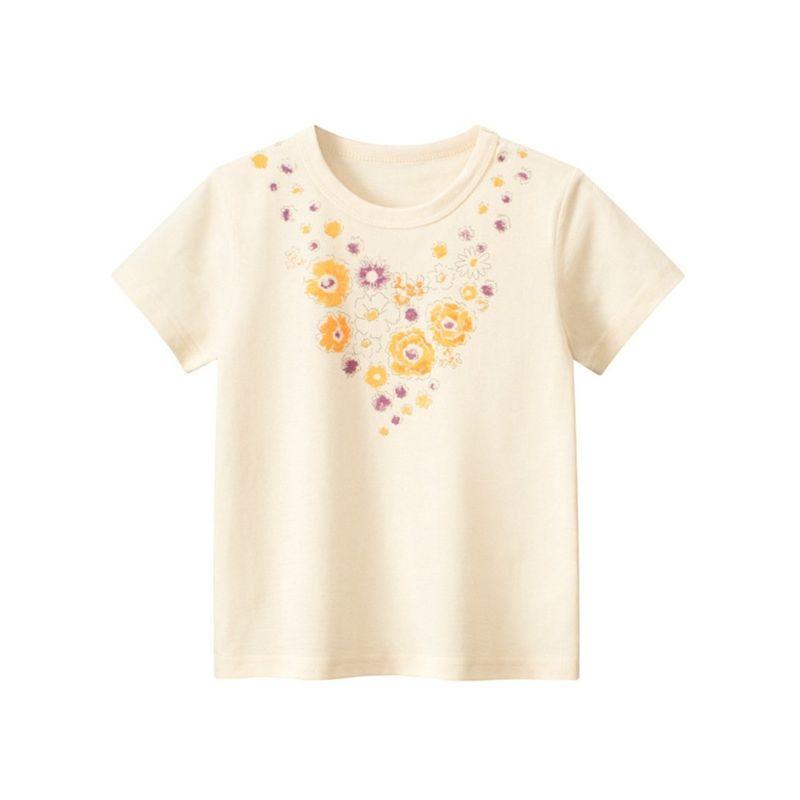 27home round Neck Short-Sleeved Cartoon Baby Clothes Summer Clothes