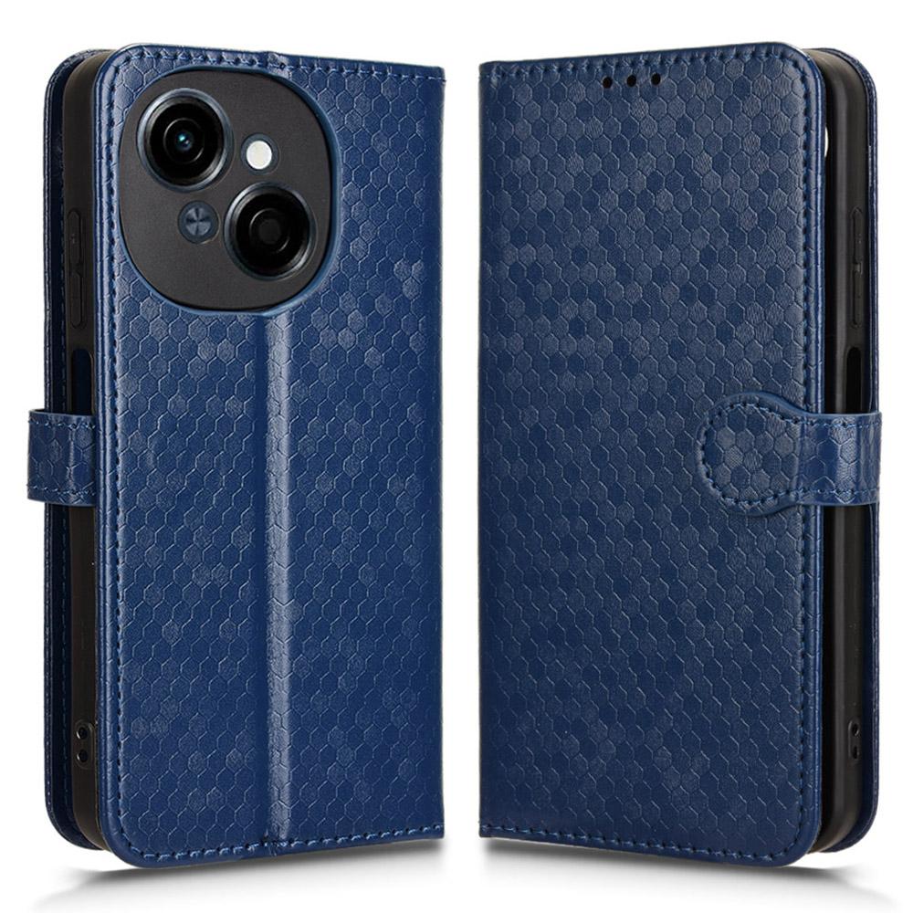 For TECNO Spark Go 2025/Spark Go 1/Pop 9 4G Wallet Case Dot Pattern Imprint PU Leather Phone Cover