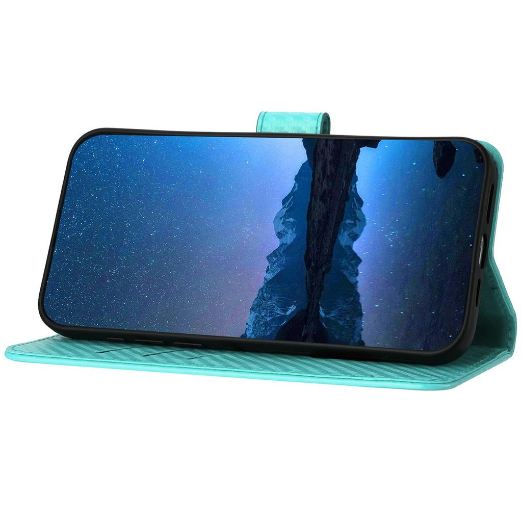 YX0070 For Samsung Galaxy S25+ Wallet Case Carbon Fiber Texture Leather Cell Accessories Phone Cover