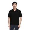 ZARA Polo Shirts Men's Black Lapel Moderate Straight Fit 0526460-800