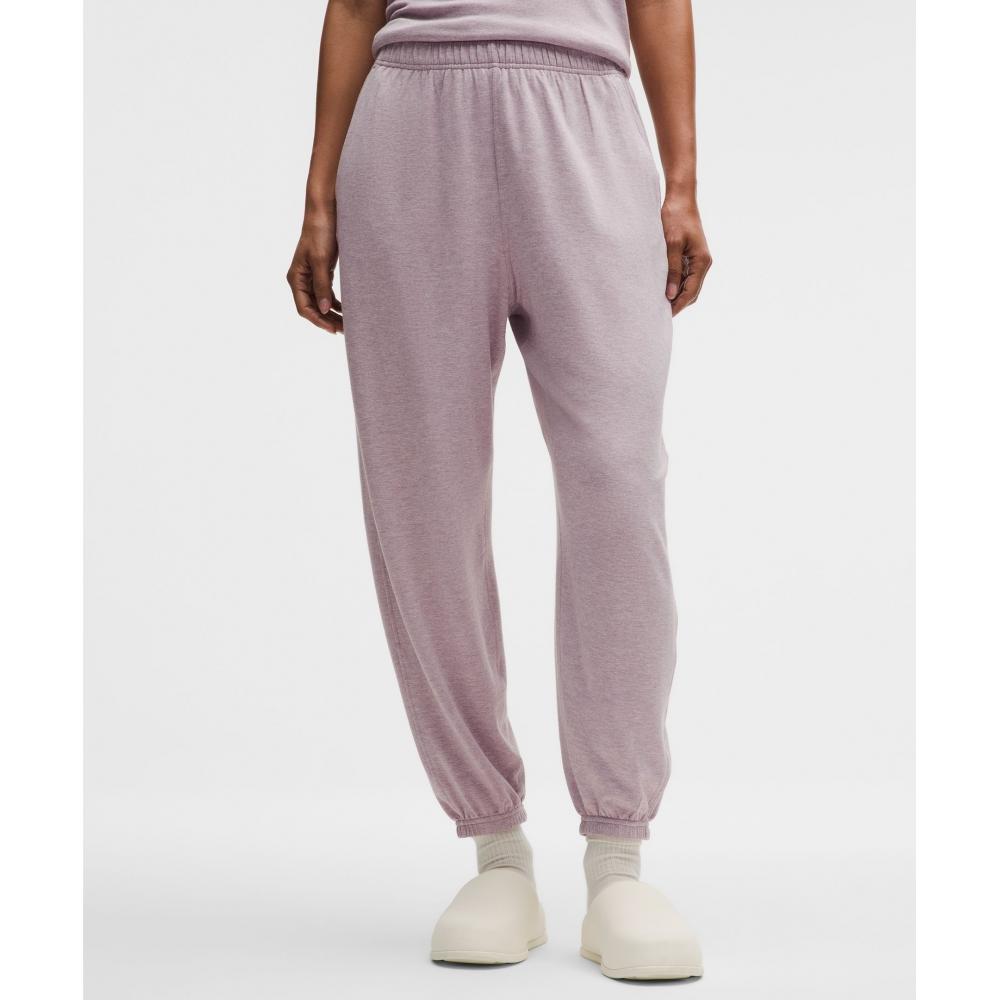 Lululemon Becalm Oversized Mid Rise Pant Heathered Porcelain Pink