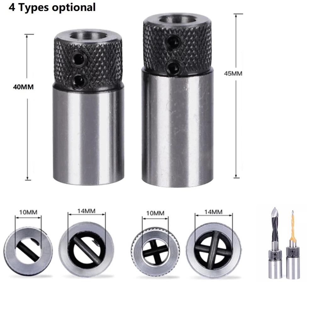 Woodworking Drill Sleeve for Collet Chuck Compatible with Cross Type and Type Drill Bits for Efficient Drilling