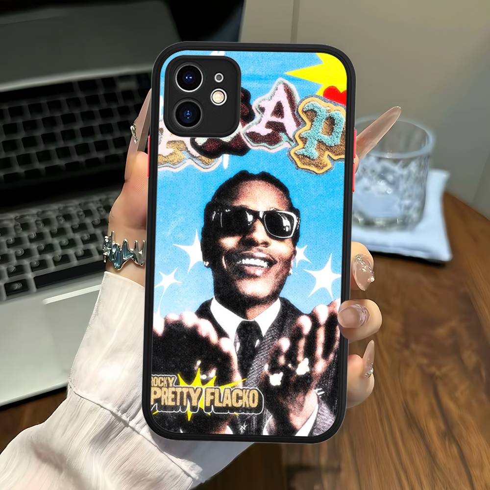 A-ASAP R-Rocky Non Essere Stupido Custodia Per Telefono Per IPhone 16e 16 15 14 13 12 11 Pro Max X XS Max Plus Opaca Trasparente