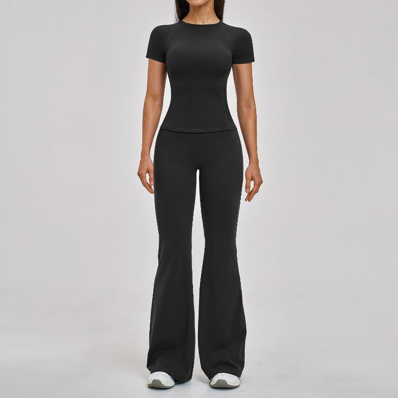 Spring new slim-fit quick-drying sports suit casual sports yoga suit women s running fitness suit S