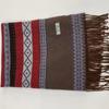 Travel Ethnic Style Striped Faux Cashmere Thick Scarf Fashionable Versatile Windproof Scarf for Women