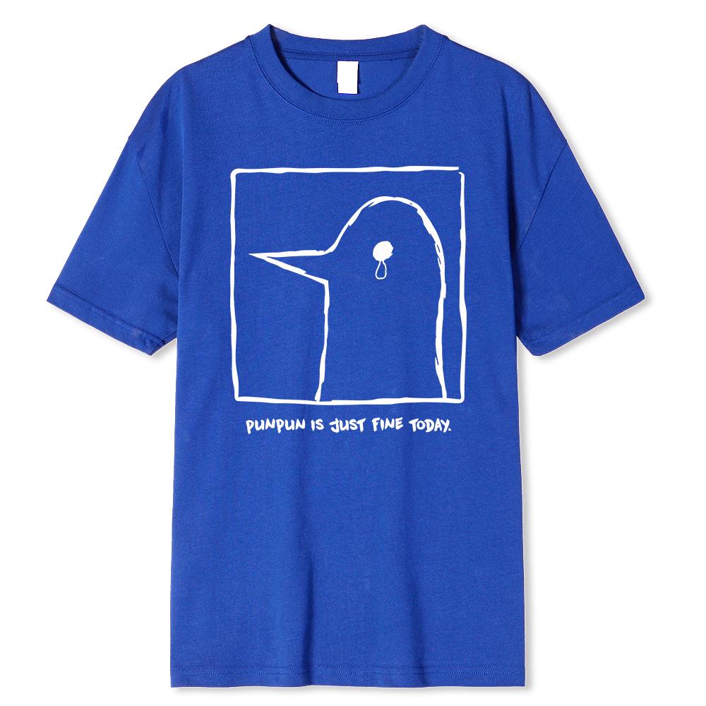Oyasumi PunPun Modal Print T-Shirts Funny Anime Streetwear Camisetas Men Women Short-sleev Fashion T Shirt